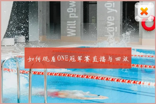 如何观看ONE冠军赛直播与回放