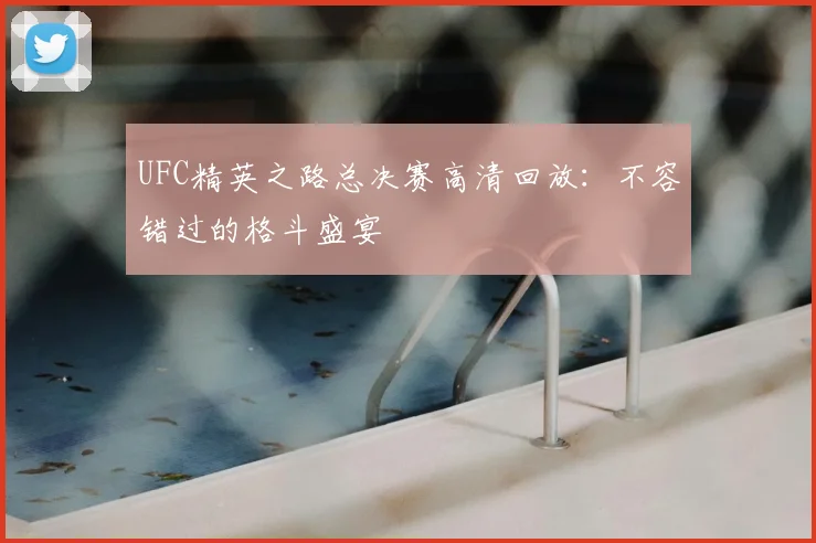 UFC精英之路总决赛高清回放：不容错过的格斗盛宴